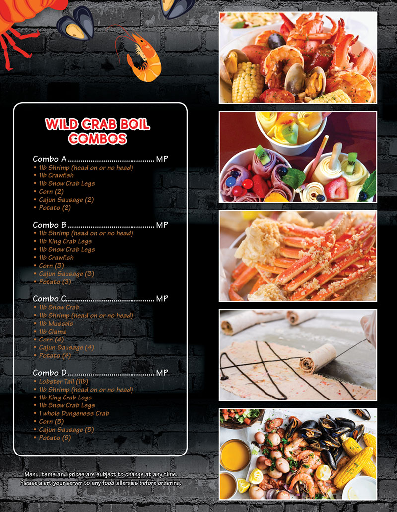 Wild Crab Boil Cajun Seafood